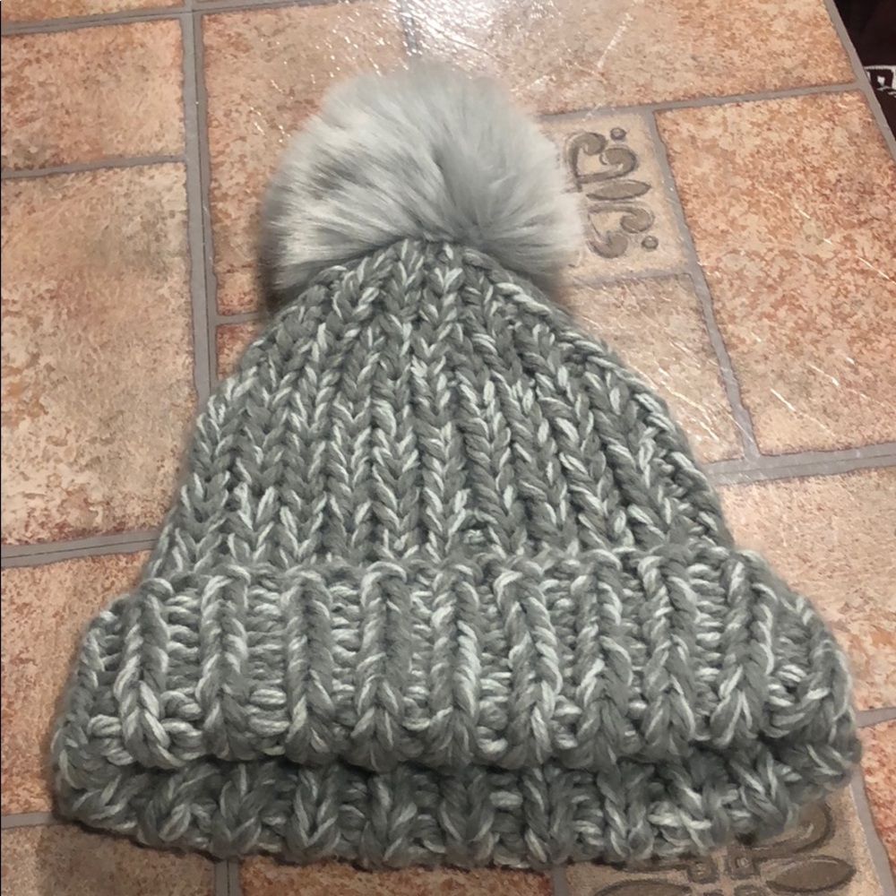 Loft knit gray beanie